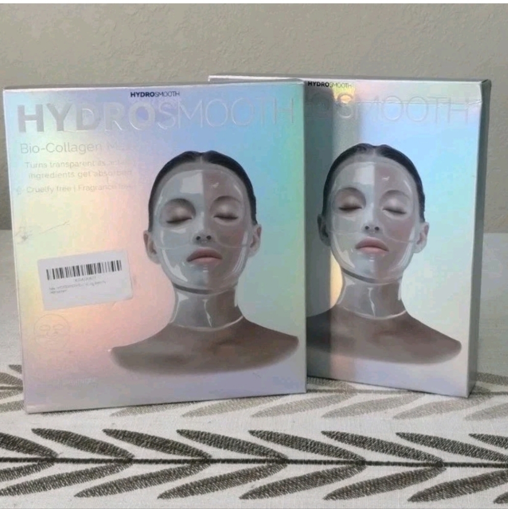 HydroSmooth Bio-Collagen Masks. Lot Of 2. 4 Masks In Each Box.